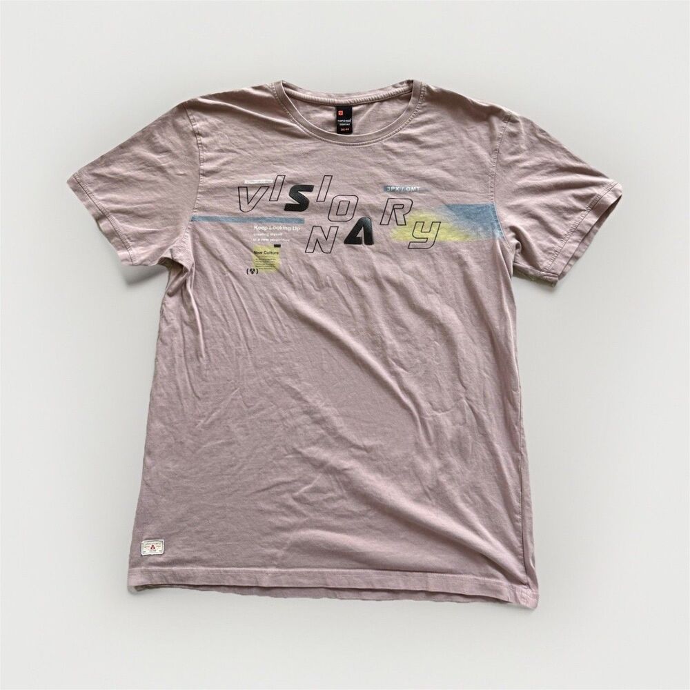 Purple Haze Essentials Men’s Purple Graphic Print Crew Neck Tee Big &‎ Tall L/XL